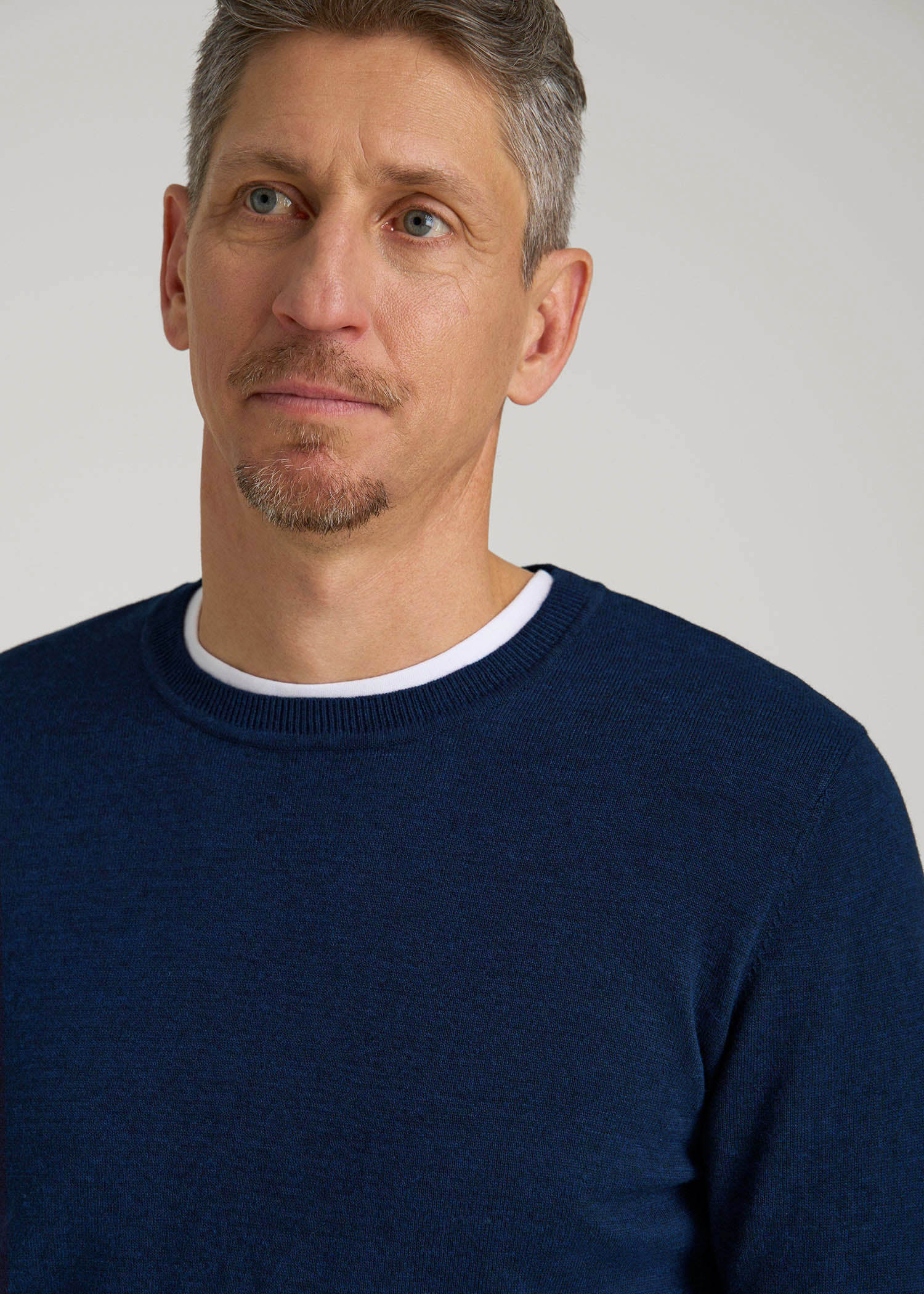 American Tall Online | Everyday Crewneck Sweater for Tall Men in Patriot Blue