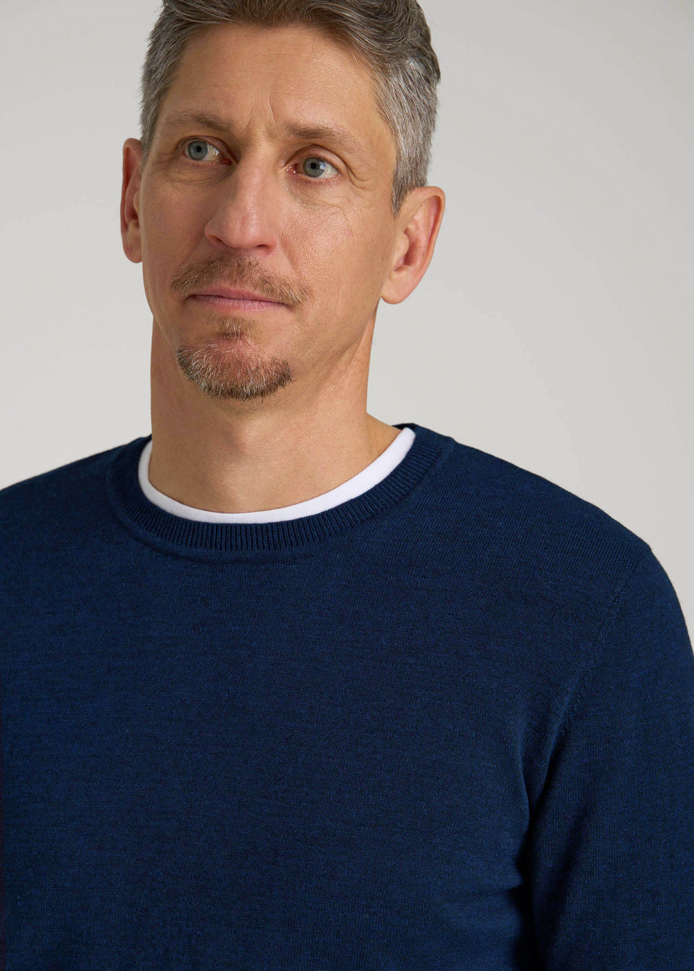 American Tall Online | Everyday Crewneck Sweater for Tall Men in Patriot Blue