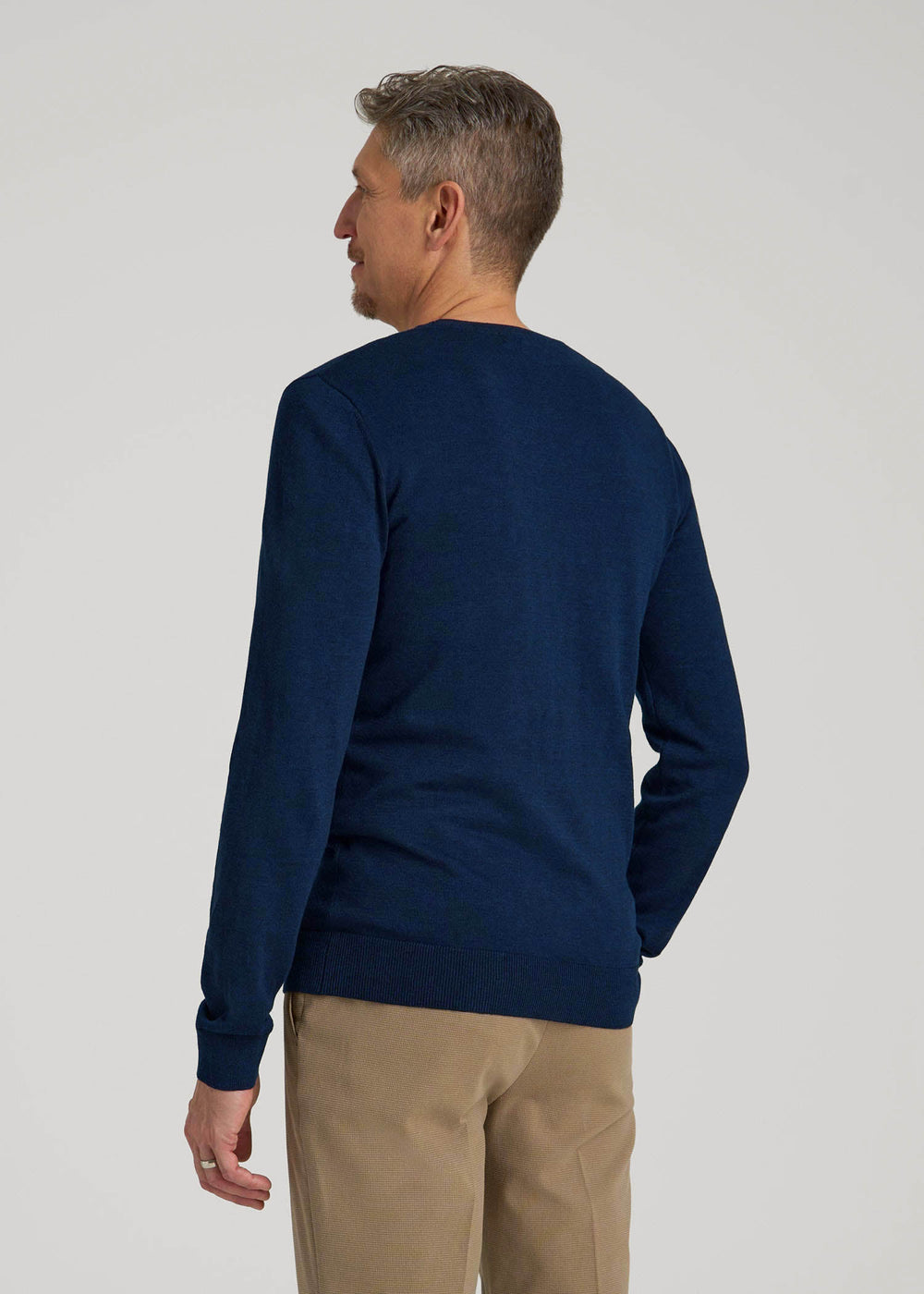 American Tall Online | Everyday Crewneck Sweater for Tall Men in Patriot Blue