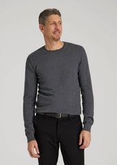 American Tall For Sale | Everyday Crewneck Sweater for Tall Men in Charcoal Mix