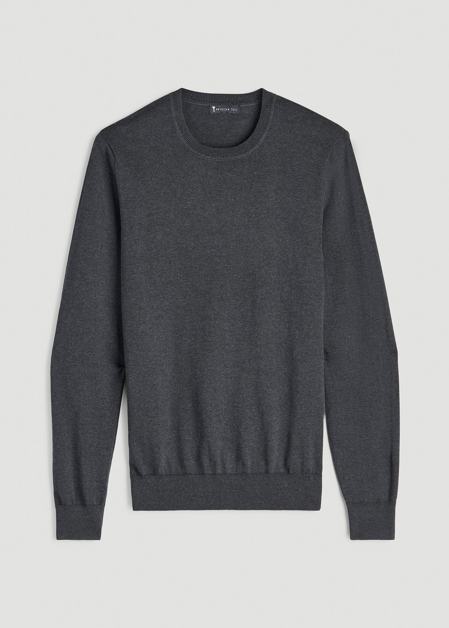 American Tall For Sale | Everyday Crewneck Sweater for Tall Men in Charcoal Mix