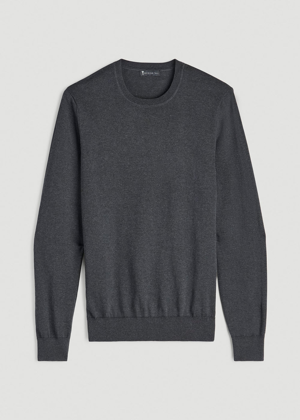 American Tall For Sale | Everyday Crewneck Sweater for Tall Men in Charcoal Mix