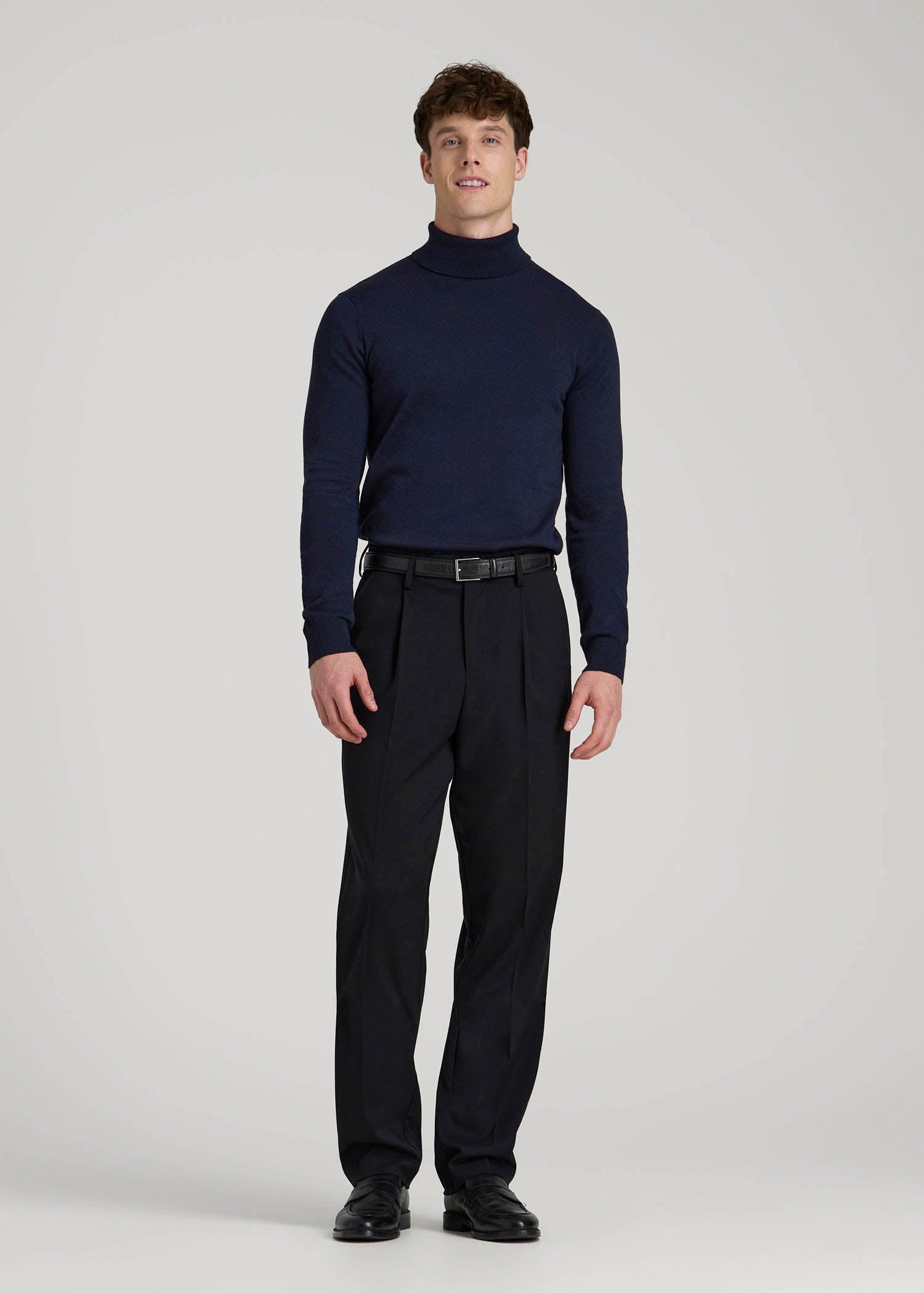 American Tall For Sale | Turtleneck Sweater for Tall Men in Patriot Blue