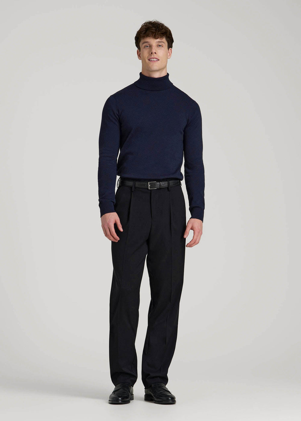 American Tall For Sale | Turtleneck Sweater for Tall Men in Patriot Blue