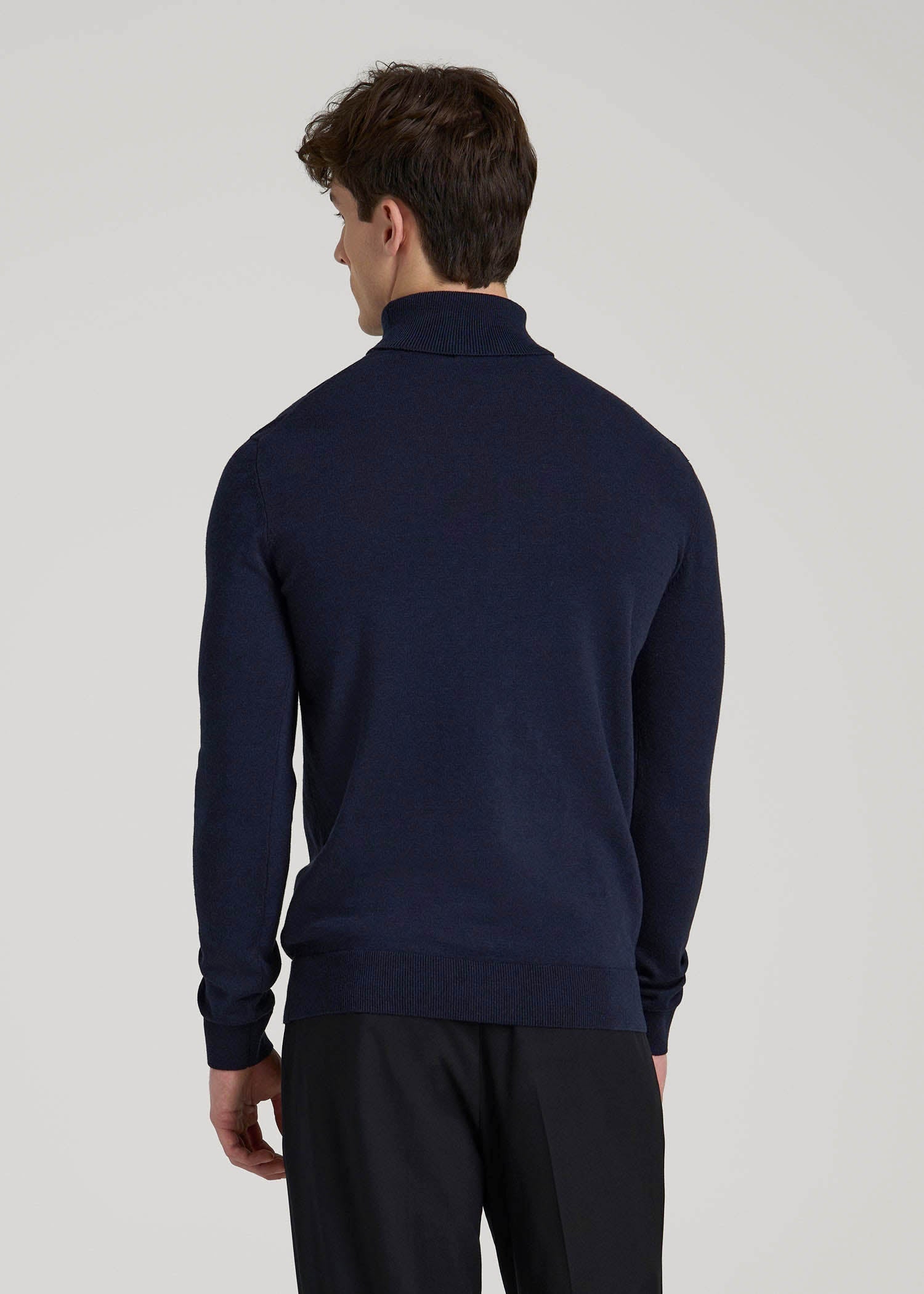 American Tall For Sale | Turtleneck Sweater for Tall Men in Patriot Blue