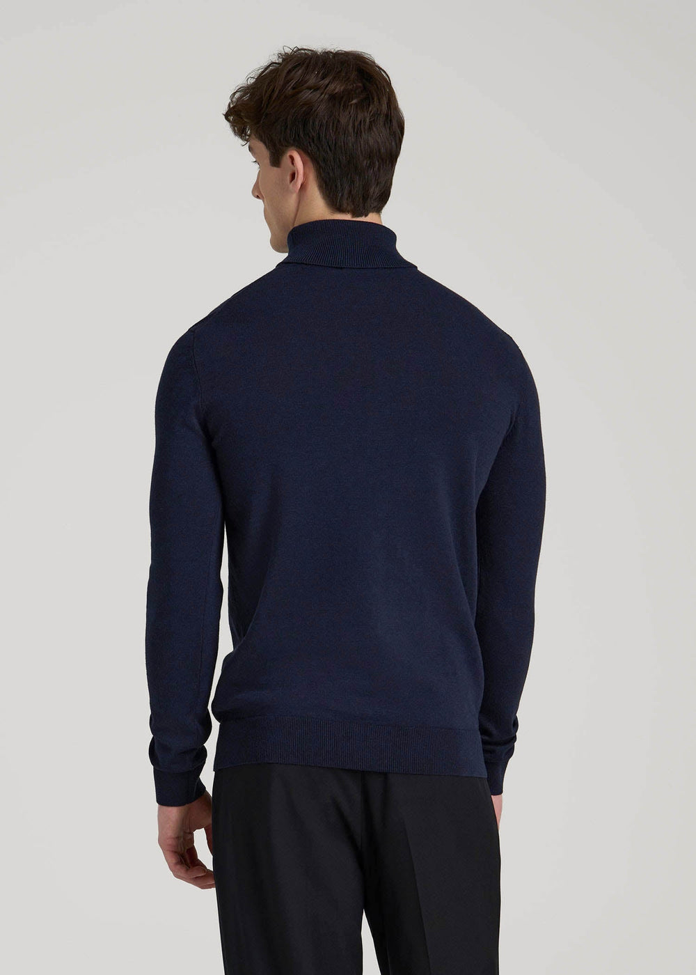 American Tall For Sale | Turtleneck Sweater for Tall Men in Patriot Blue