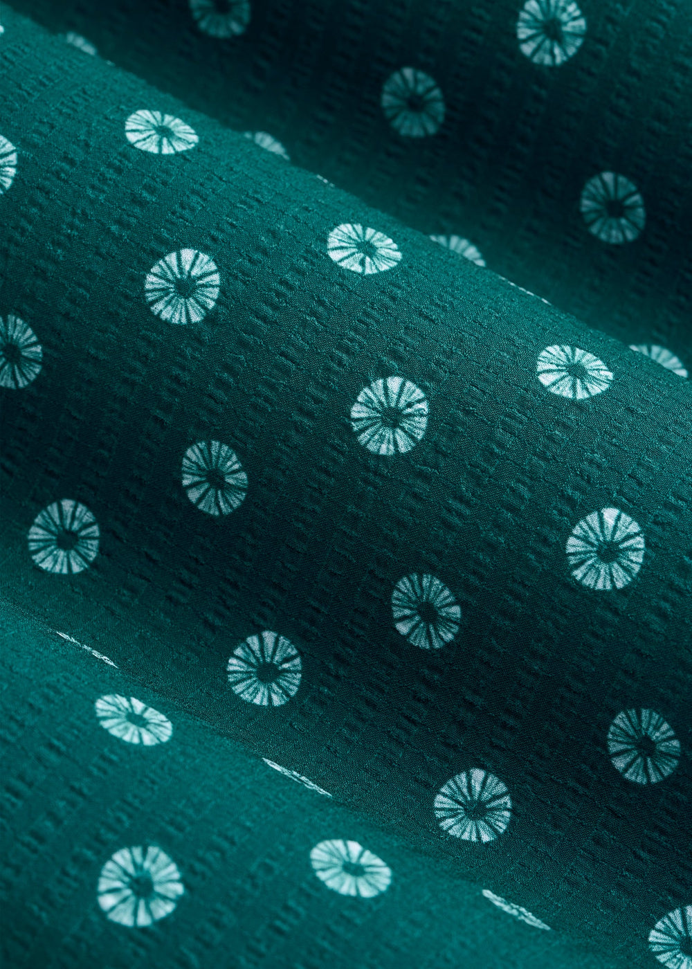 American Tall Online Shop | Coastal Perforated Polo for Tall Men in Deep Teal Floral