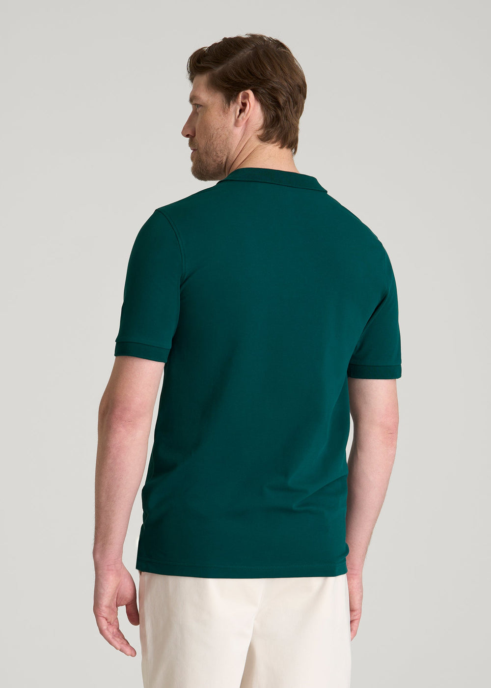 American Tall Online | Classic Polo with Embroidered Logo for Tall Men in Deep Teal