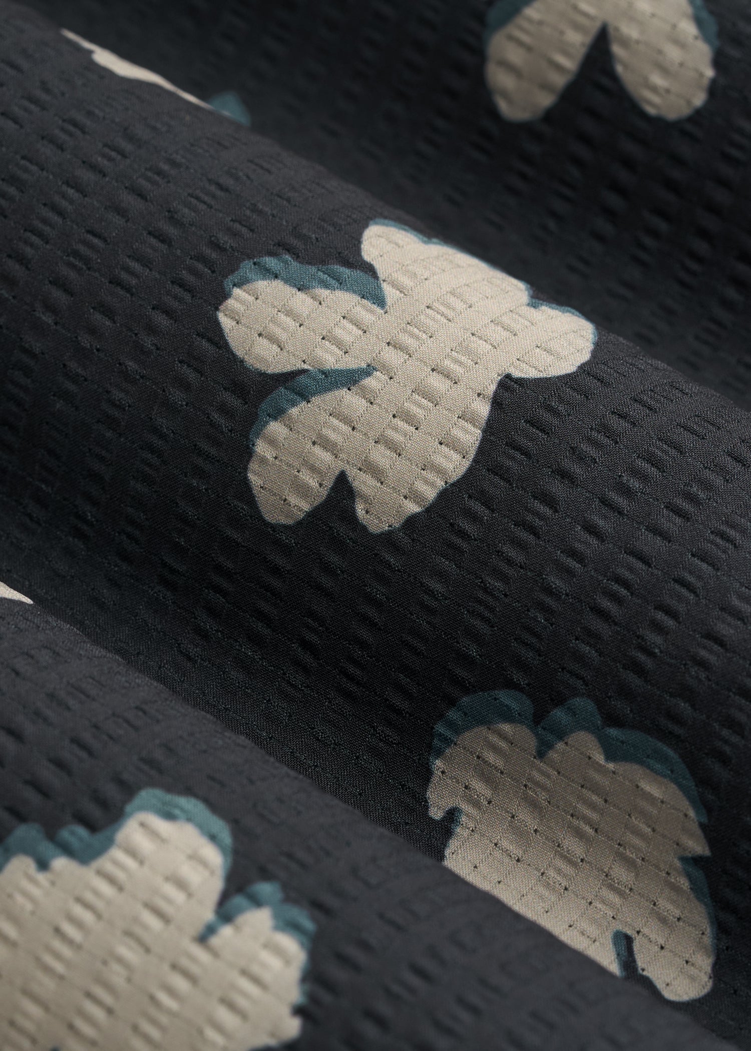 American Tall Sale | Coastal Perforated Polo Shirt for Tall Men in Navy and Bone Floral