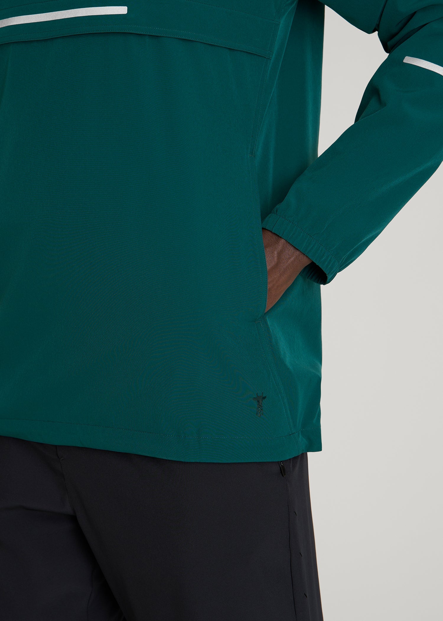 American Tall Online Shop | Featherweight Packable Anorak for Tall Men in Deep Teal