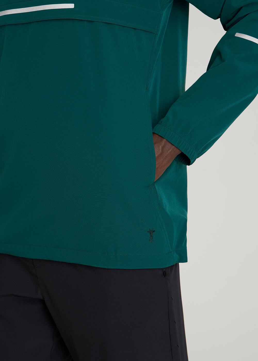 American Tall Online Shop | Featherweight Packable Anorak for Tall Men in Deep Teal