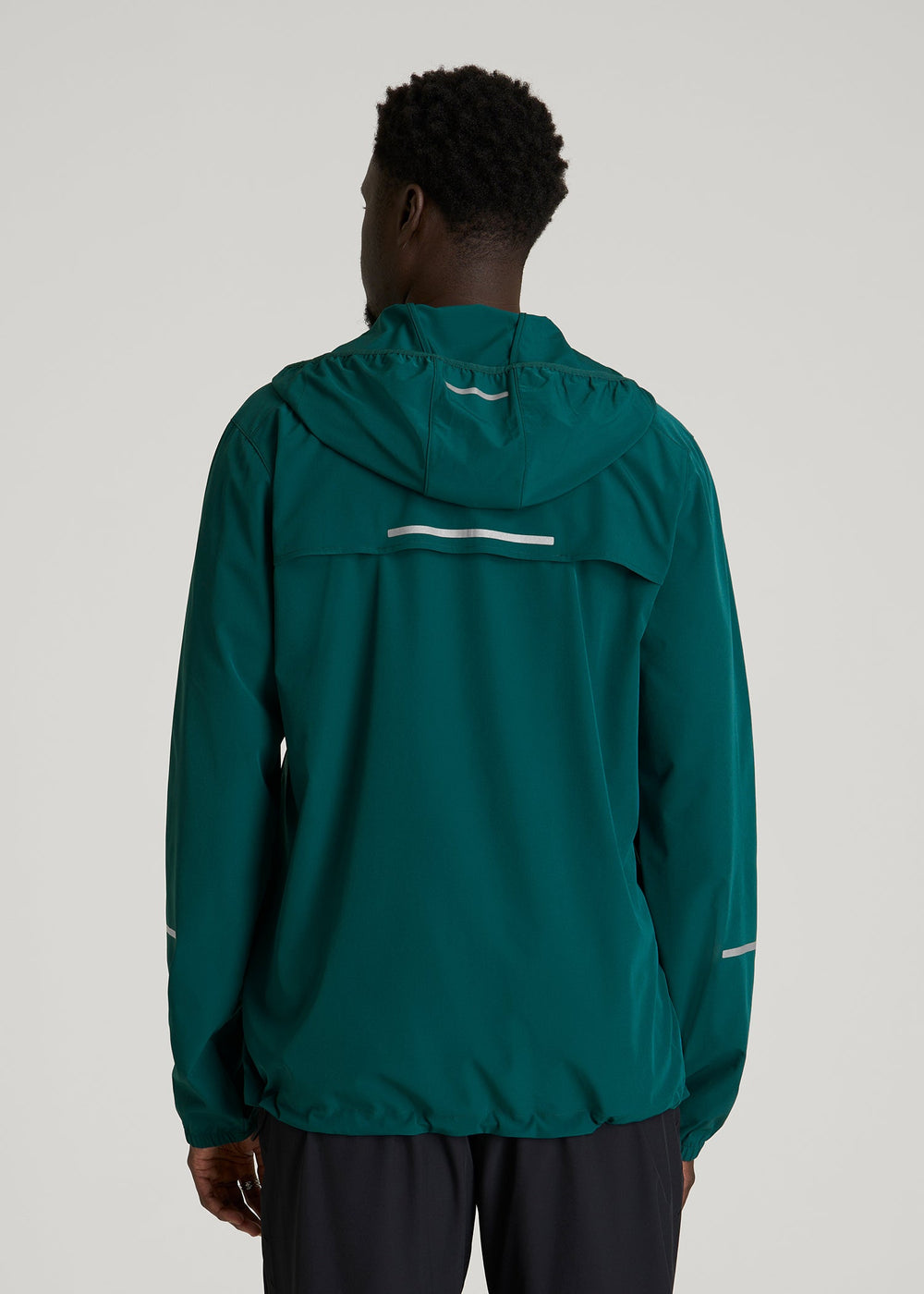American Tall Online Shop | Featherweight Packable Anorak for Tall Men in Deep Teal