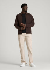 American Tall Discount | A.T. Bomber Jacket for Tall Men in Espresso