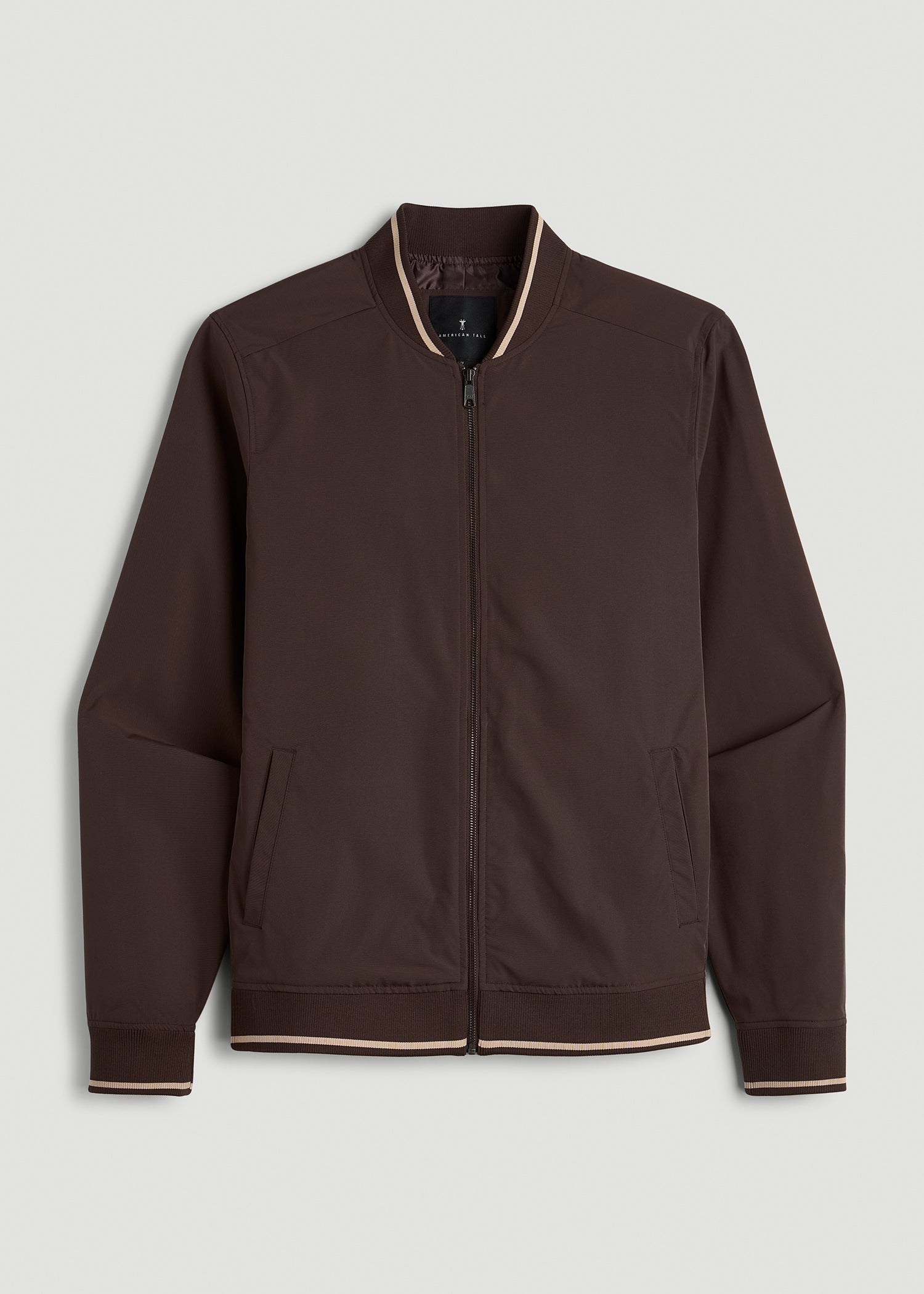 American Tall Discount | A.T. Bomber Jacket for Tall Men in Espresso