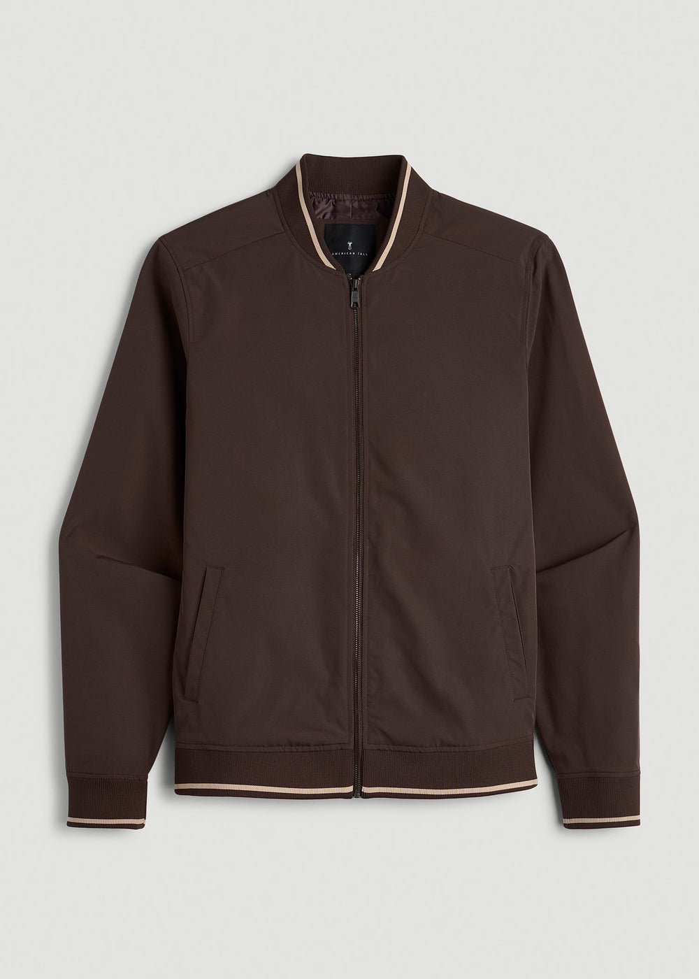 American Tall Discount | A.T. Bomber Jacket for Tall Men in Espresso