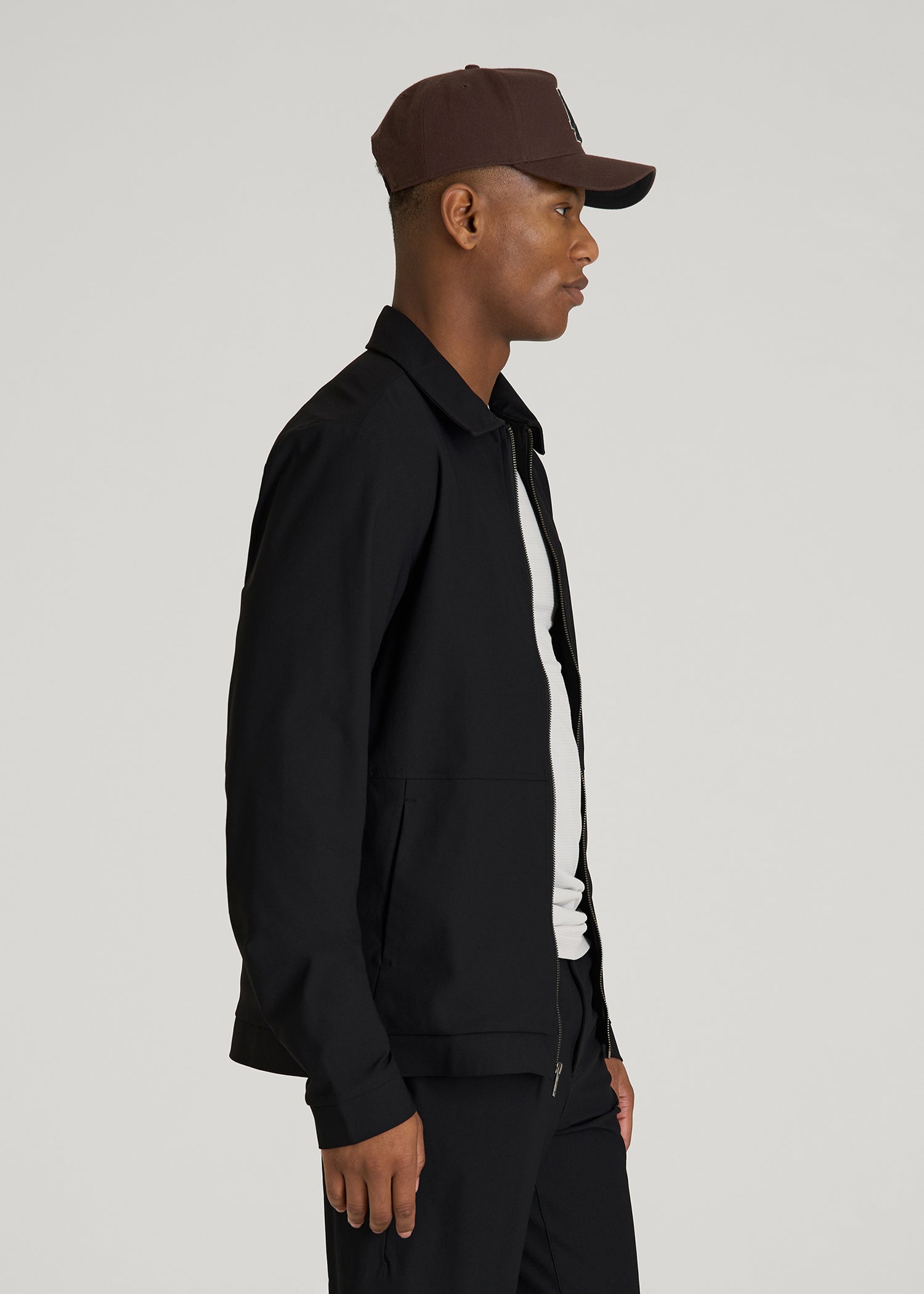 American Tall Online | Traveler Bomber Jacket for Tall Men in Black