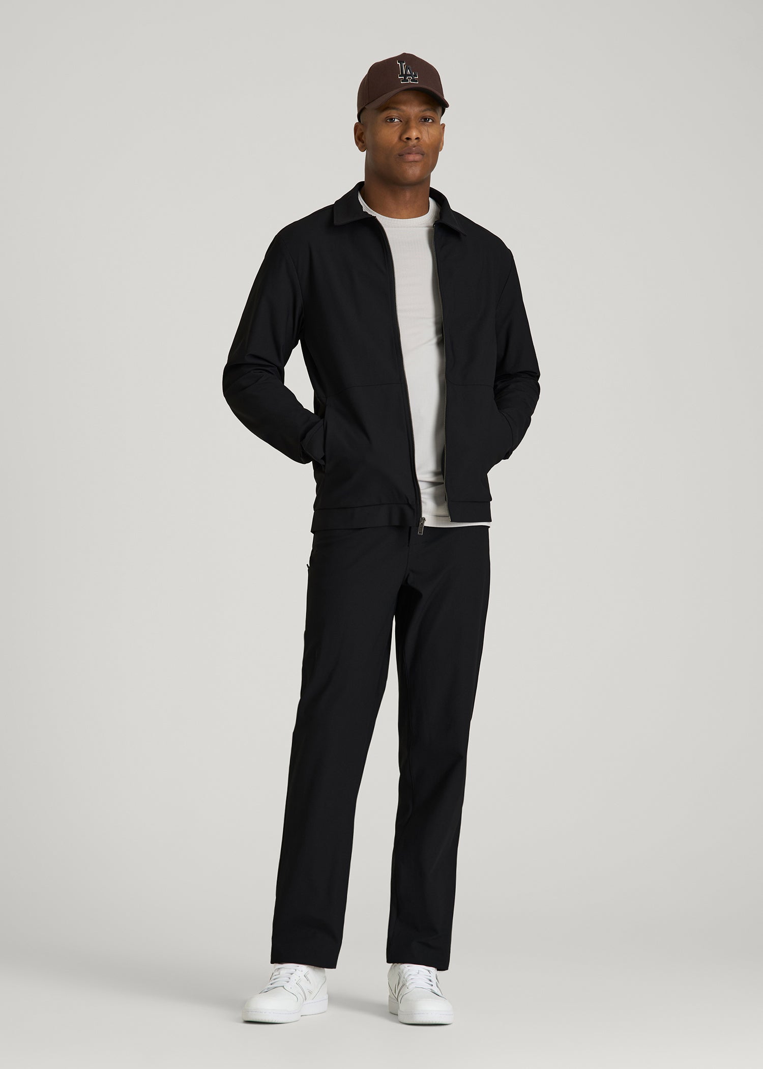 American Tall Online | Traveler Bomber Jacket for Tall Men in Black
