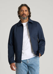 American Tall Sale | Harrington Jacket for Tall Men in Navy Blue