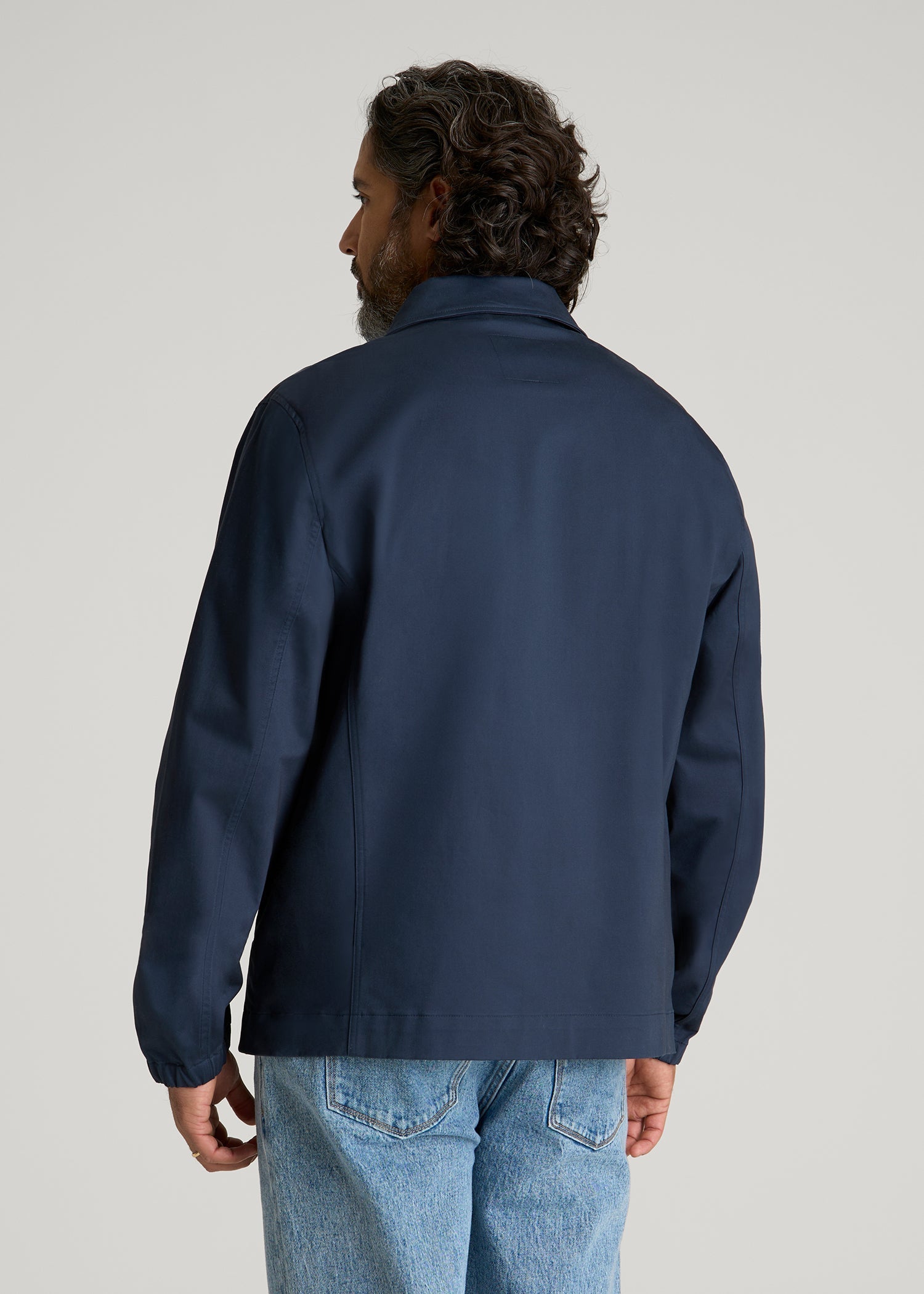 American Tall Sale | Harrington Jacket for Tall Men in Navy Blue