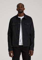 American Tall Online Shop | Classic Denim Jacket for Tall Men in Black