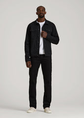 American Tall Online Shop | Classic Denim Jacket for Tall Men in Black