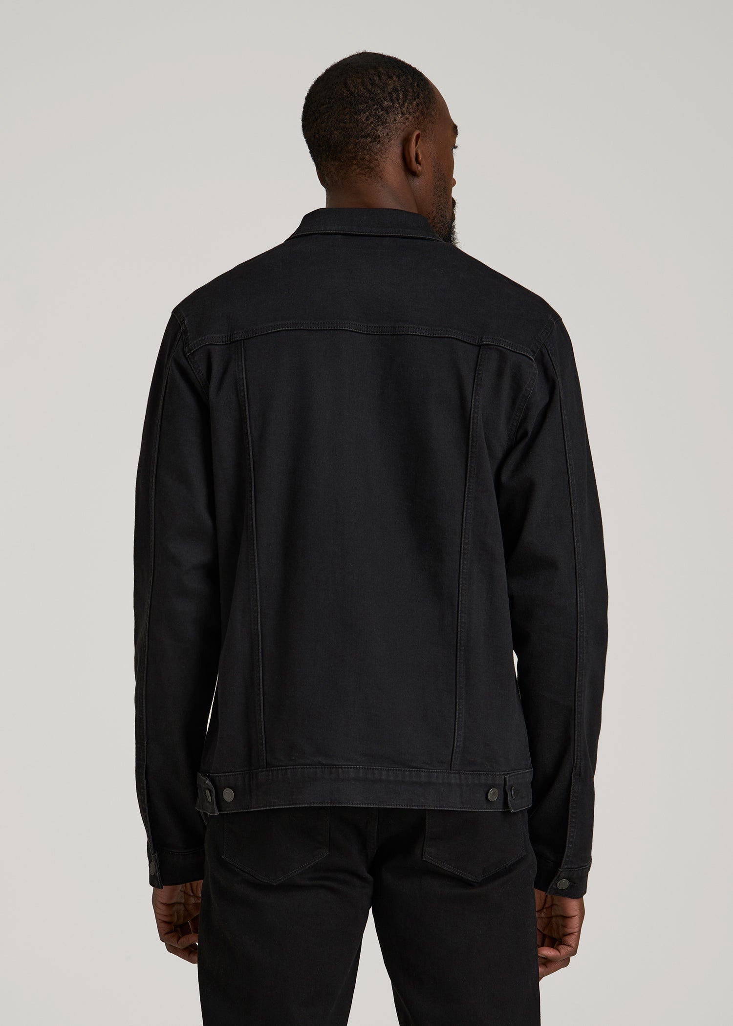 American Tall Online Shop | Classic Denim Jacket for Tall Men in Black