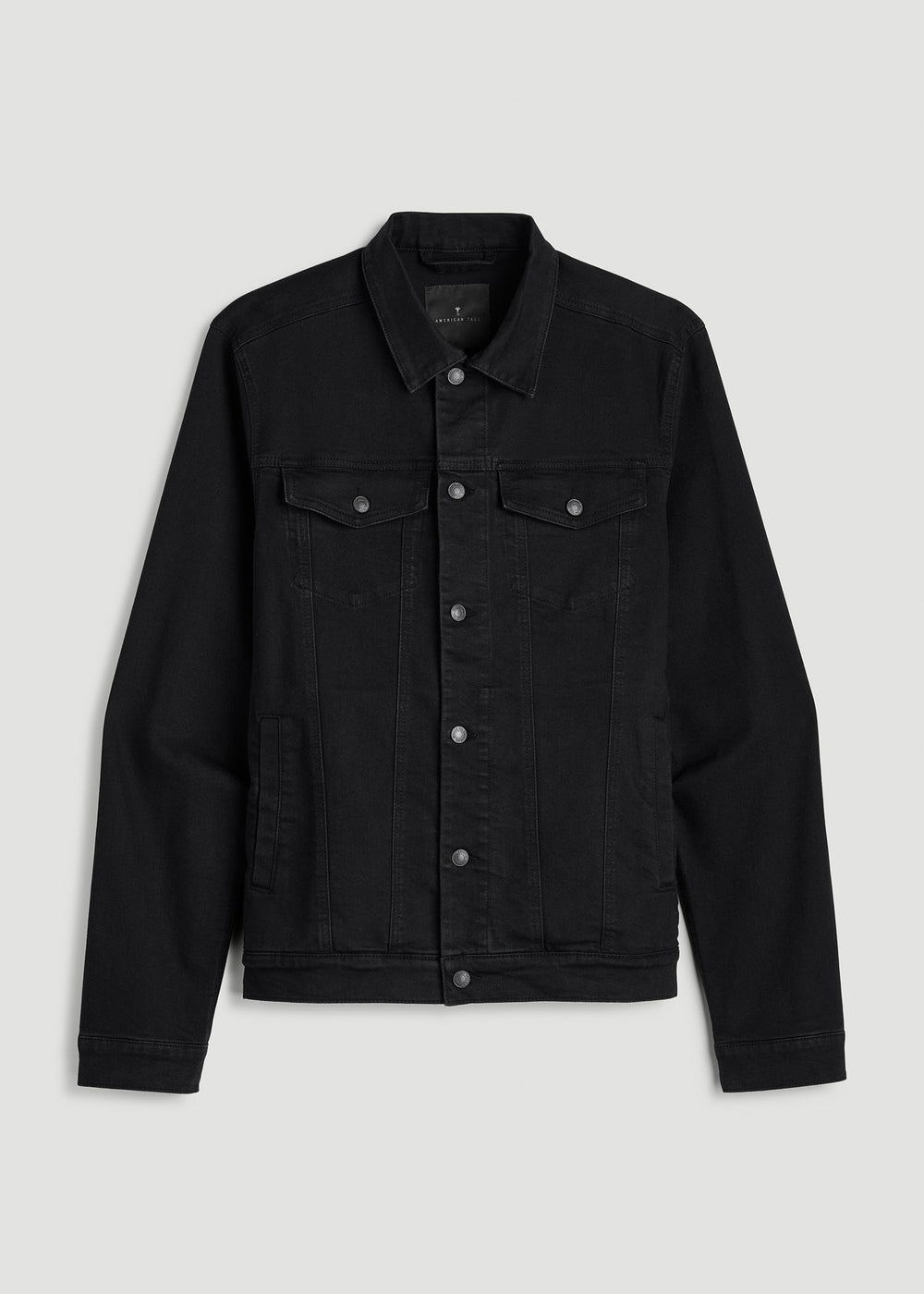 American Tall Online Shop | Classic Denim Jacket for Tall Men in Black
