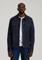 American Tall Sale | Classic Denim Jacket for Tall Men in Rinse Wash