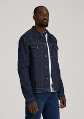 American Tall Sale | Classic Denim Jacket for Tall Men in Rinse Wash