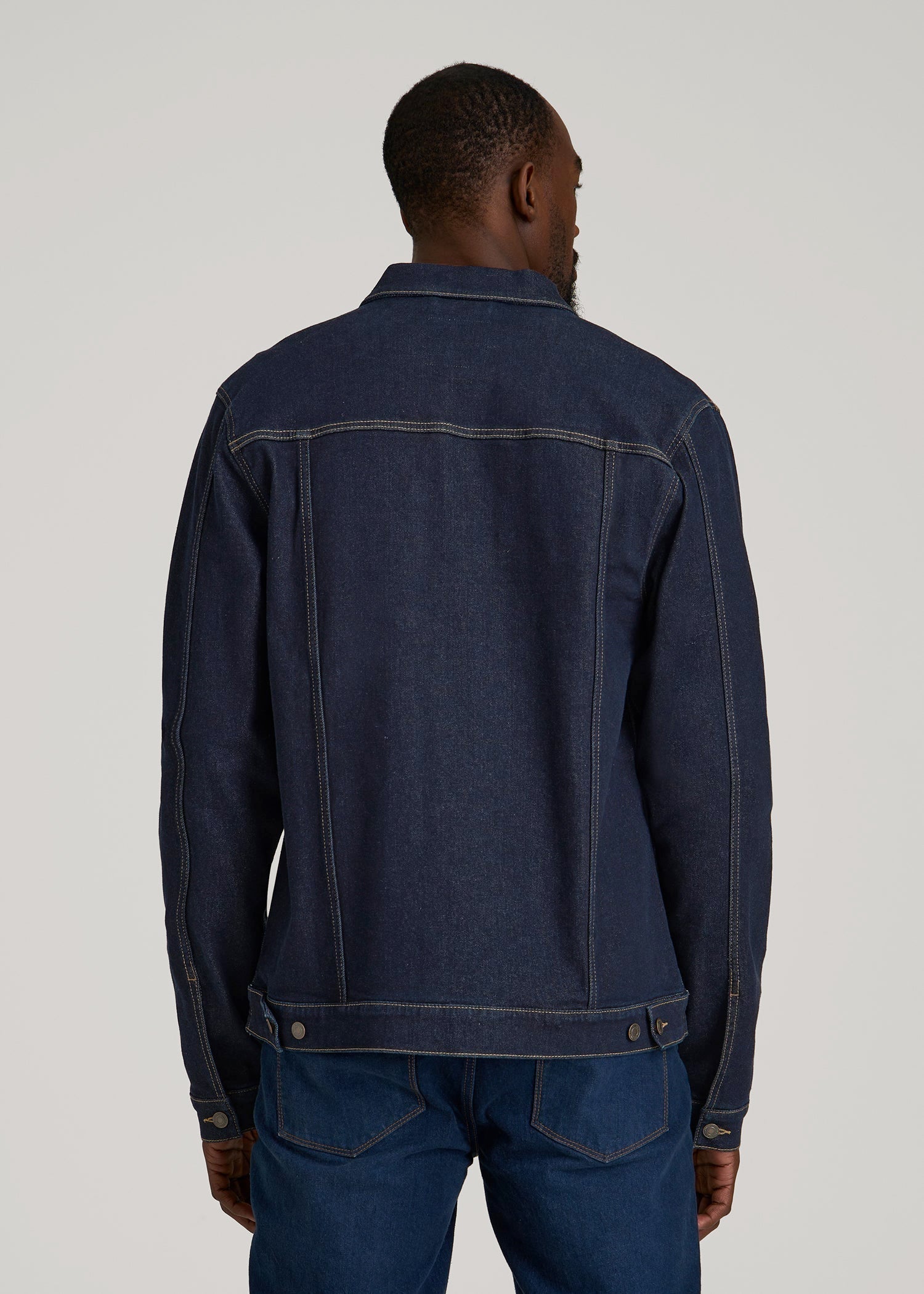American Tall Sale | Classic Denim Jacket for Tall Men in Rinse Wash