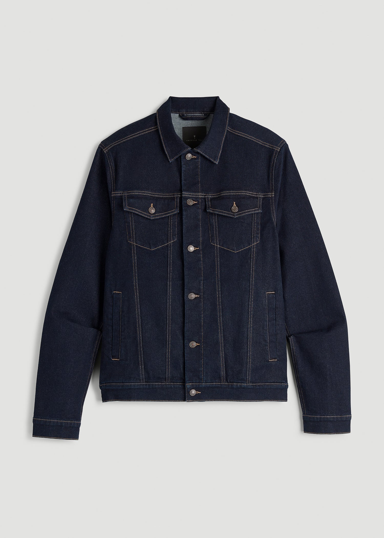 American Tall Sale | Classic Denim Jacket for Tall Men in Rinse Wash