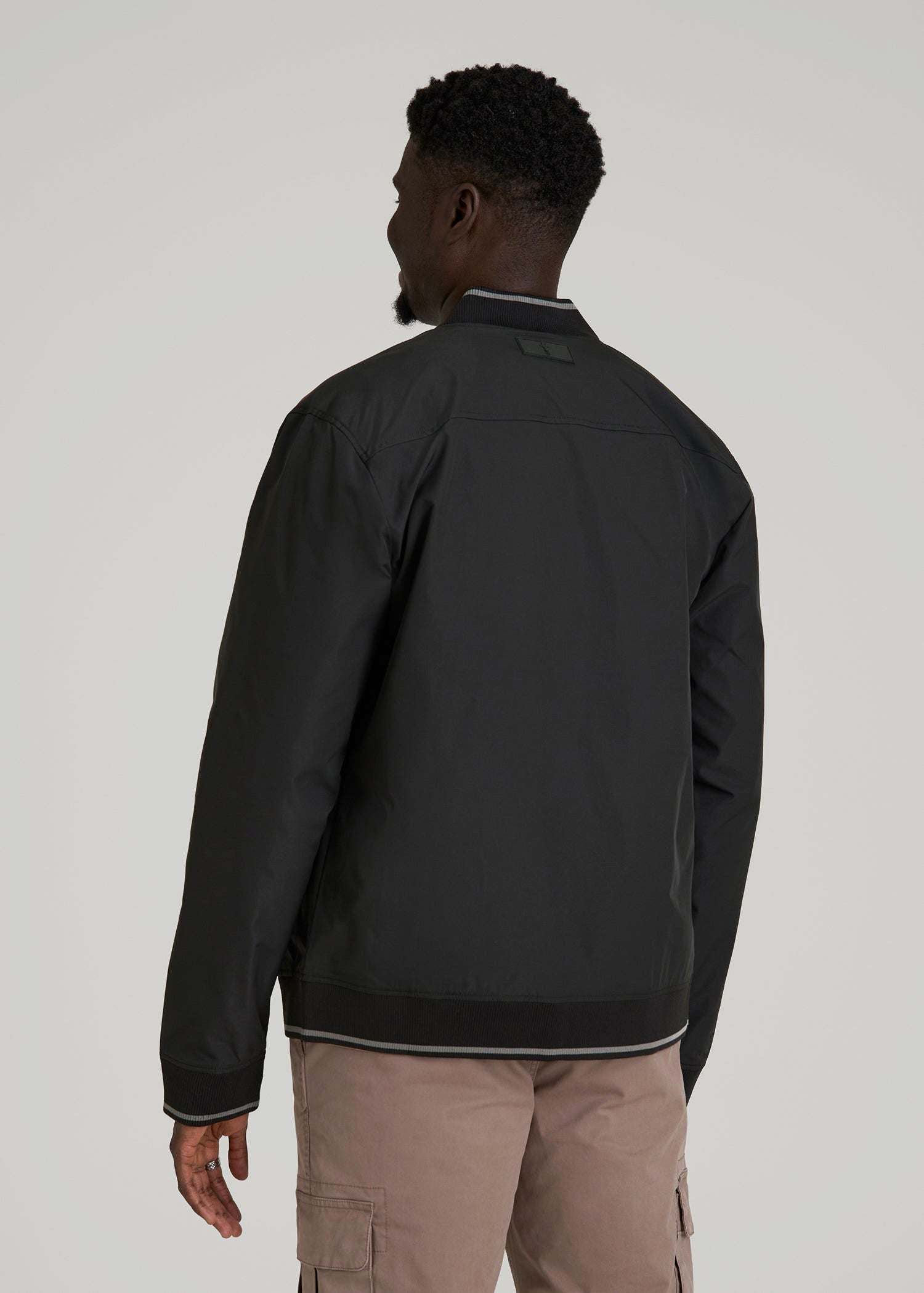 American Tall For Sale | A.T. Bomber Jacket for Tall Men in Black