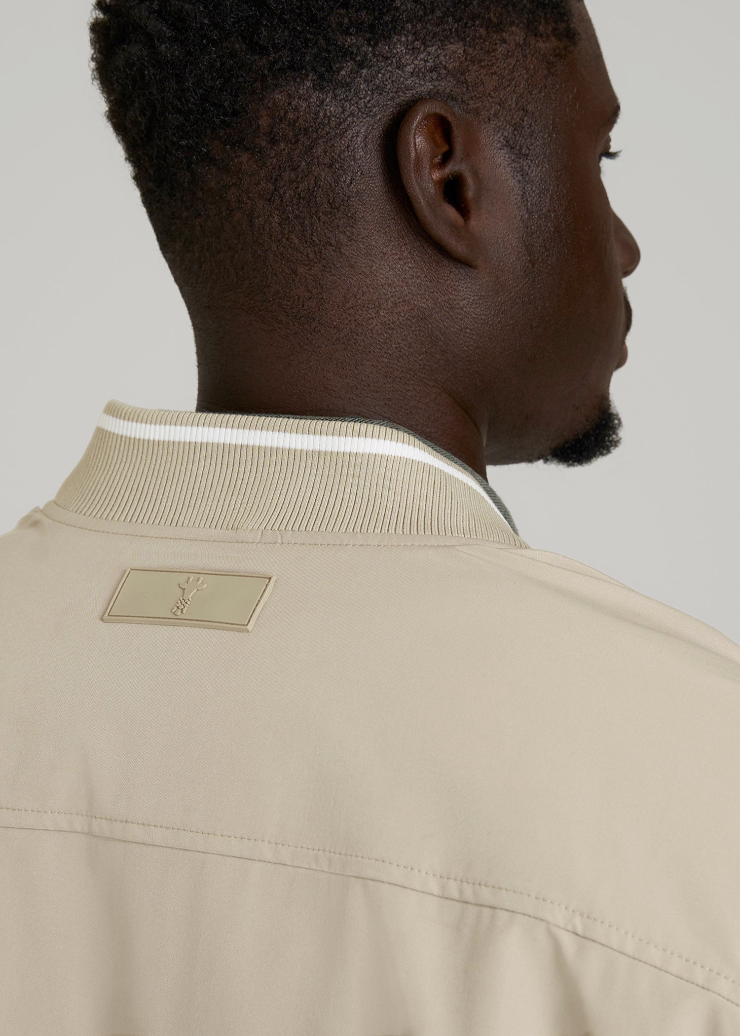 American Tall Discount | A.T. Bomber Jacket for Tall Men in Desert Khaki