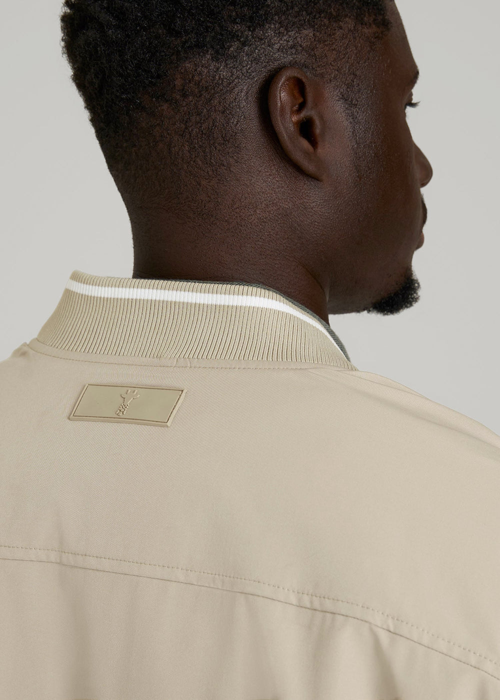 American Tall Discount | A.T. Bomber Jacket for Tall Men in Desert Khaki