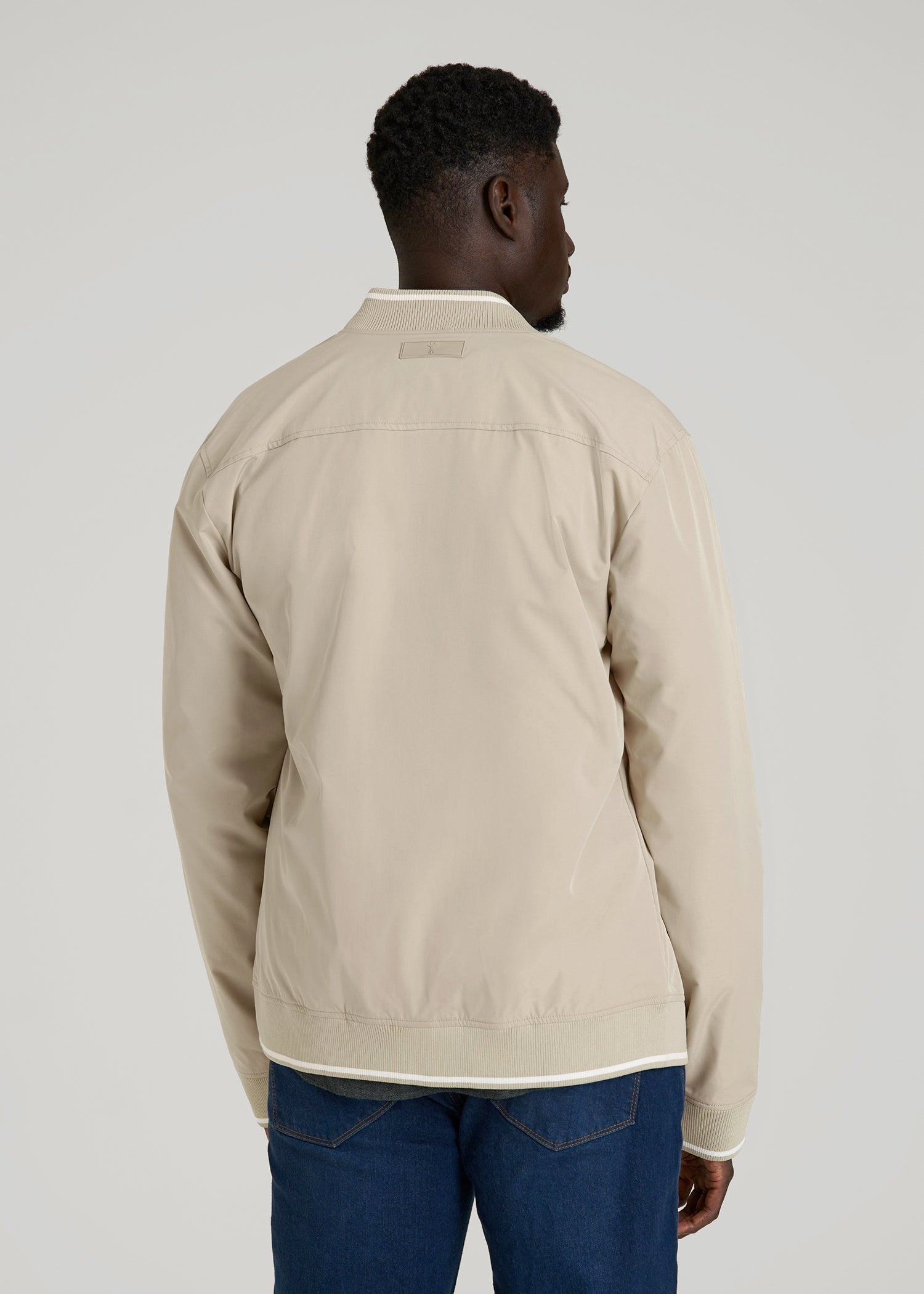 American Tall Discount | A.T. Bomber Jacket for Tall Men in Desert Khaki