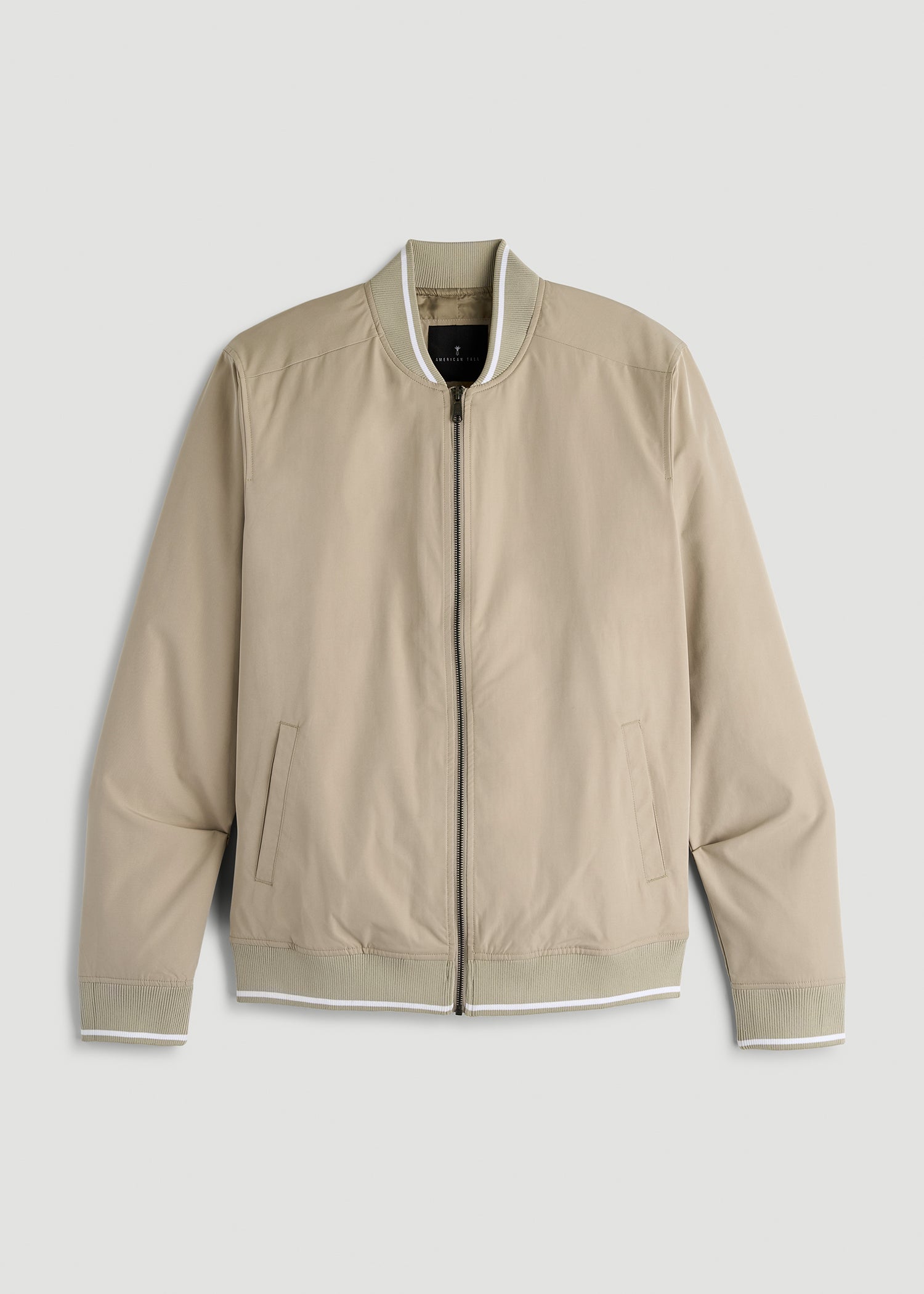 American Tall Discount | A.T. Bomber Jacket for Tall Men in Desert Khaki