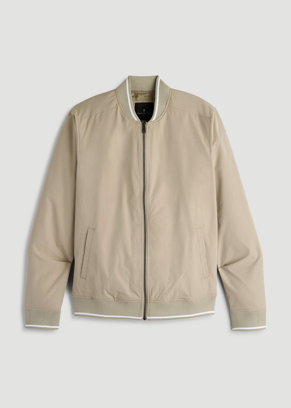 American Tall Discount | A.T. Bomber Jacket for Tall Men in Desert Khaki