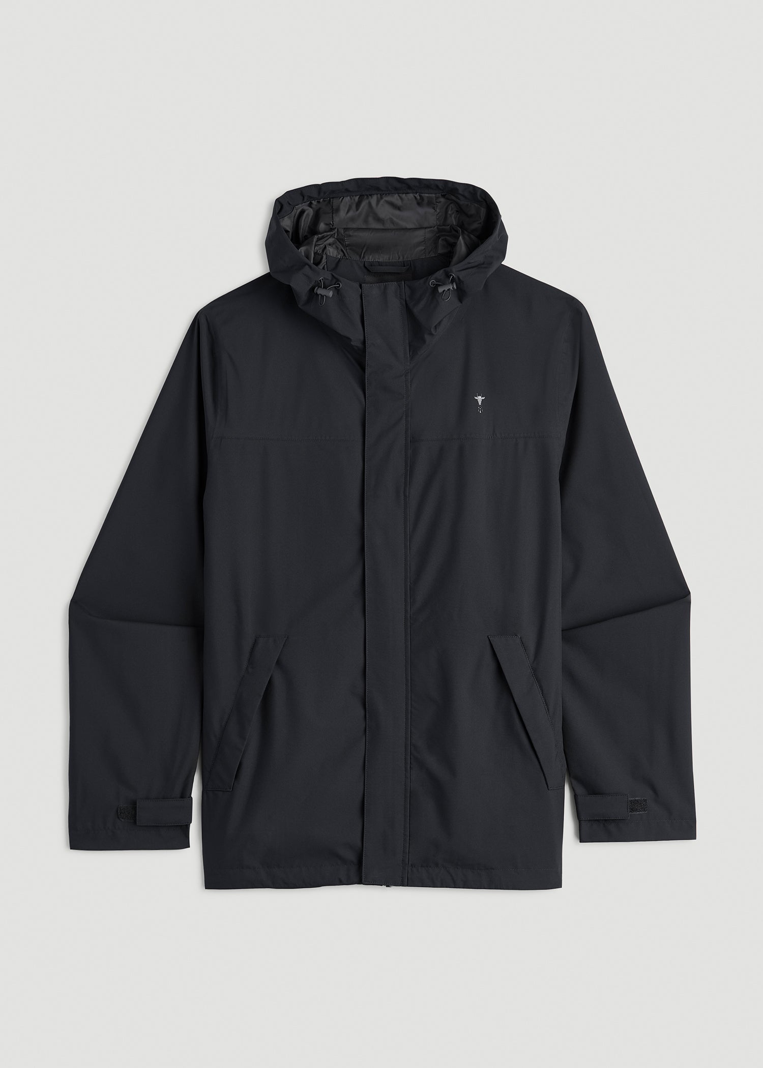 American Tall Online | Lightweight Rain Jacket for Tall Men in Black