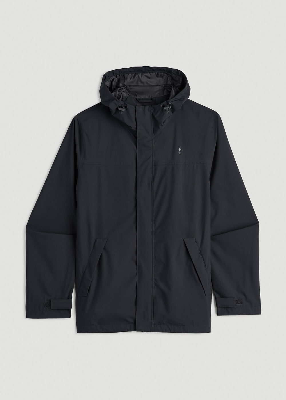 American Tall Online | Lightweight Rain Jacket for Tall Men in Black