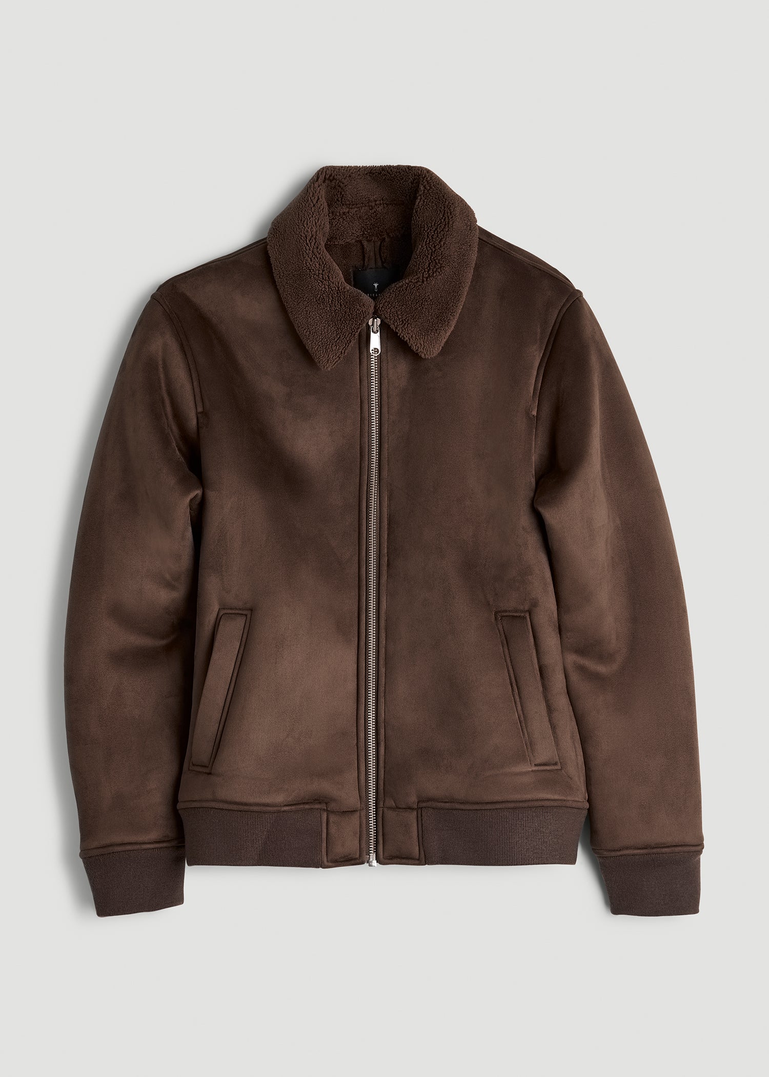 American Tall For Sale | Sherpa Bomber Jacket for Tall Men in Bison Brown