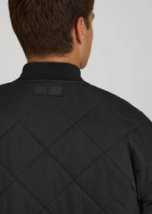 American Tall Discount | Quilted Jacket for Tall Men in Black