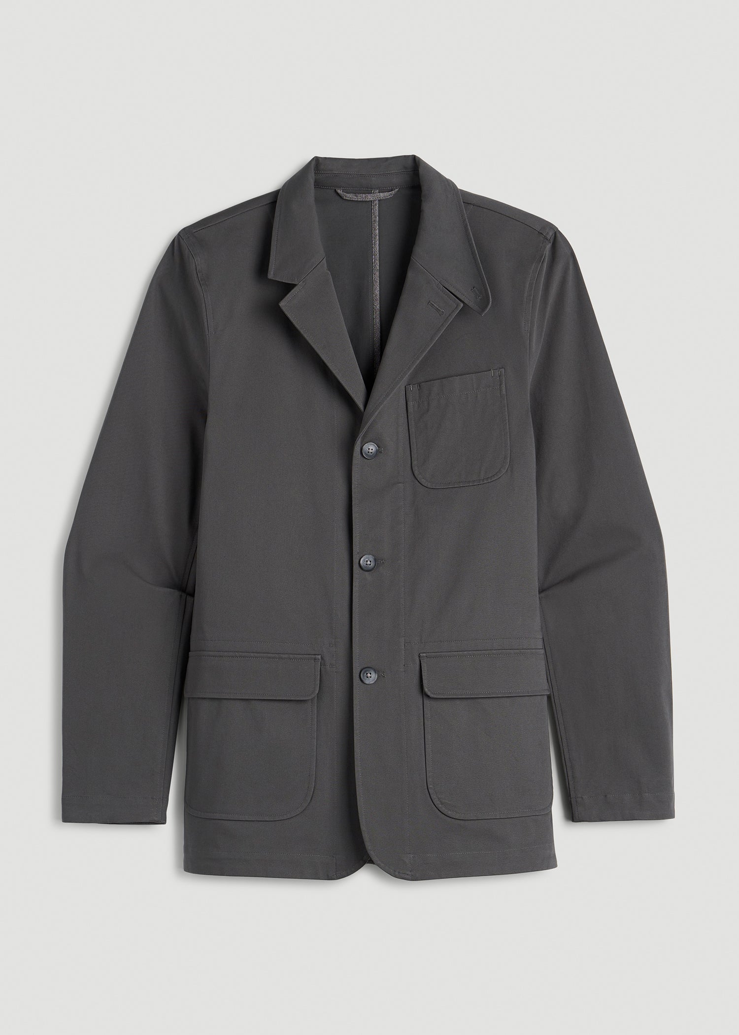 American Tall Sale | Stretch Commuter Chino Sport Coat for Tall Men in Slate