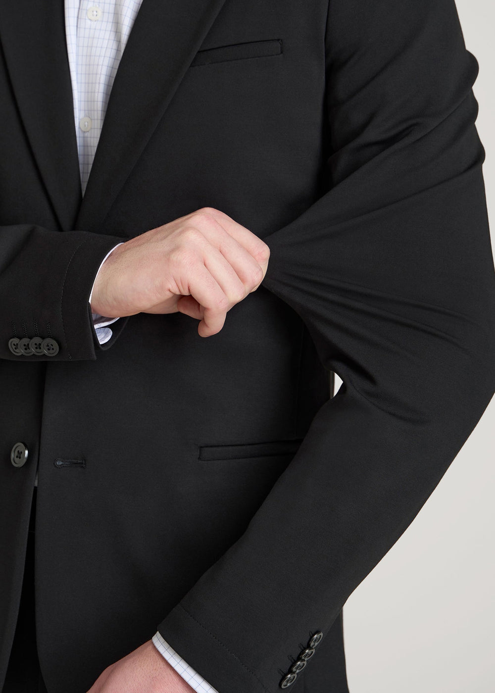 American Tall Outlet | Flex Tech Suit Jacket for Tall Men in Black