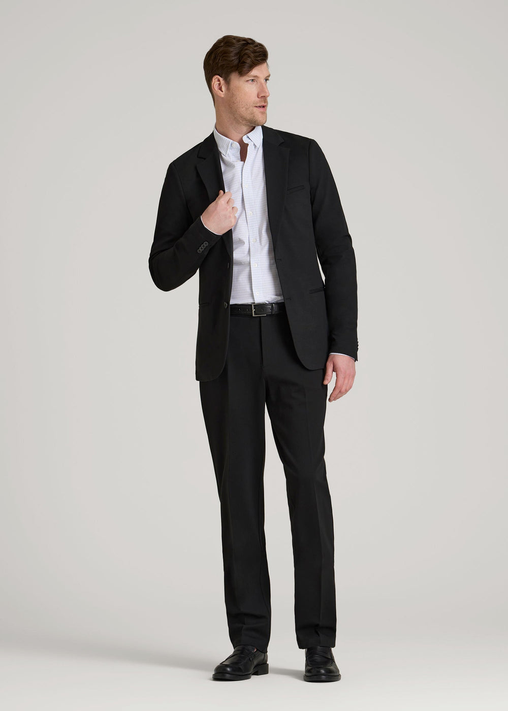 American Tall Outlet | Flex Tech Suit Jacket for Tall Men in Black