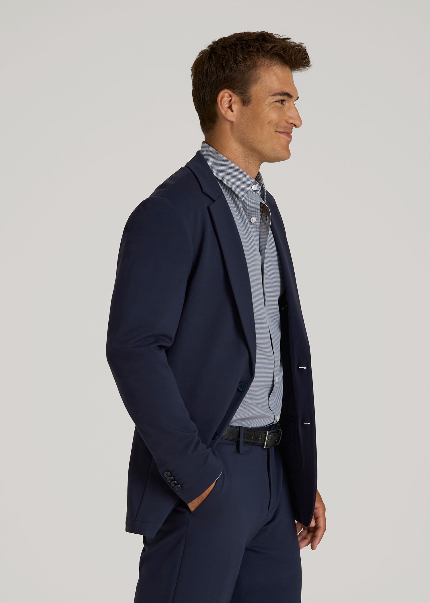 American Tall Online Shop | Flex Tech Suit Jacket for Tall Men in Navy
