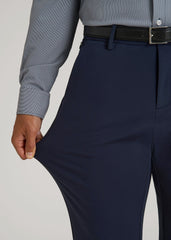 American Tall Discount | Flex Tech Suit Pants for Tall Men in Navy