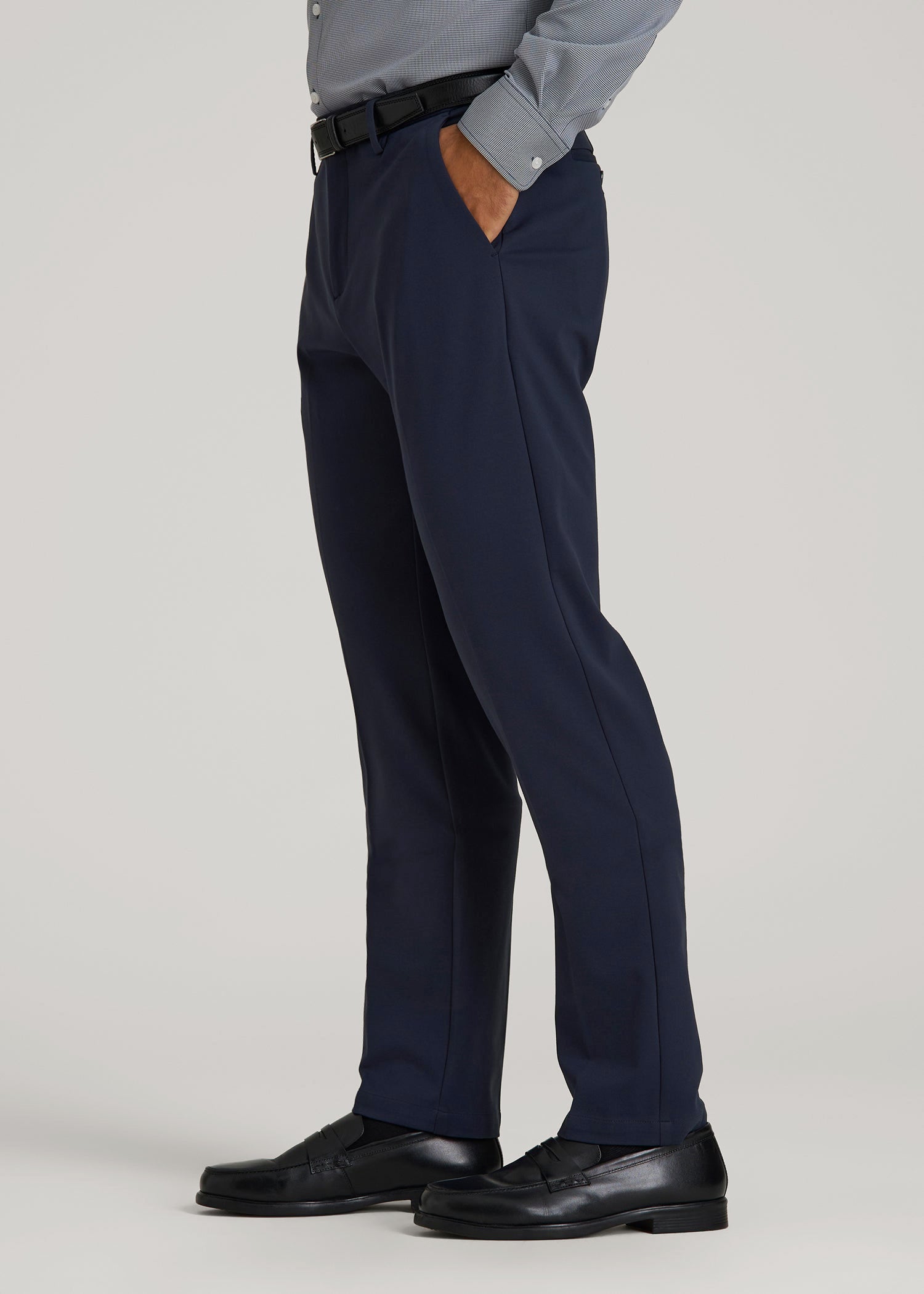 American Tall Discount | Flex Tech Suit Pants for Tall Men in Navy