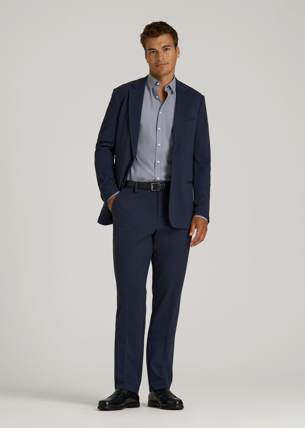 American Tall Discount | Flex Tech Suit Pants for Tall Men in Navy