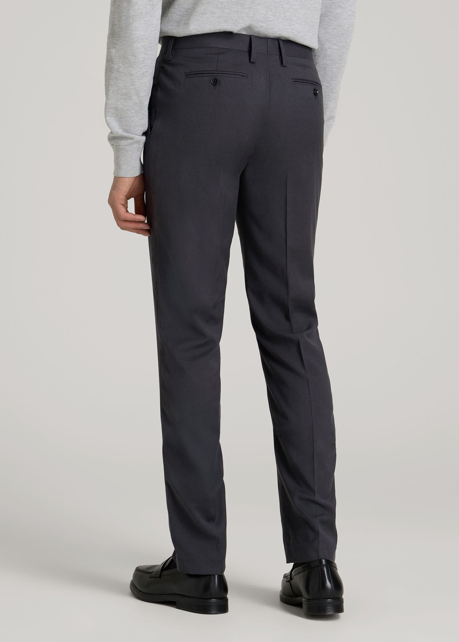American Tall Discount | Suit Trousers for Tall Men in Mid Grey