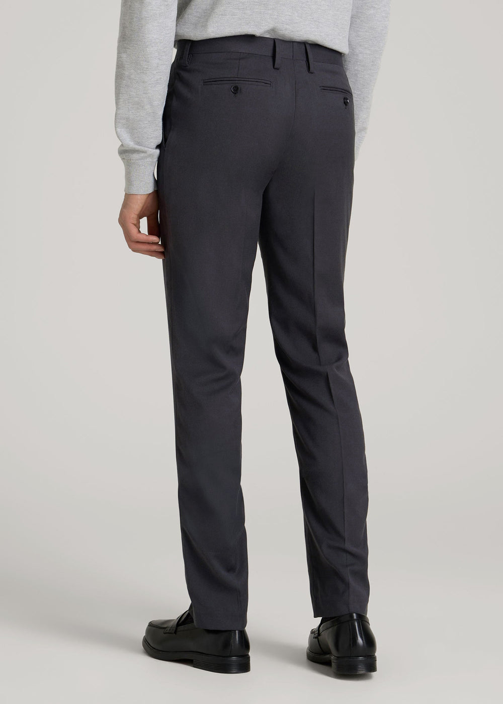American Tall Discount | Suit Trousers for Tall Men in Mid Grey